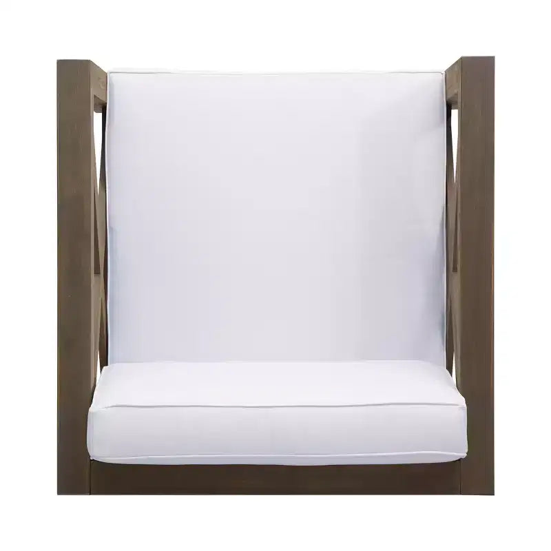 Christopher Knight Home Brava Ensemble de conversation 4 places en bois d'acacia pour extérieur avec coussins