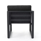 Christopher Knight Home Navan Salon de jardin modulable 5 places en aluminium avec coussins, Gris foncé/Noir