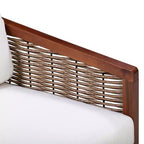 Ensemble de conversation d'extérieur 4 pièces en bois d'acacia marron - Teamson Home : sièges avec coussins et table basse assortie
