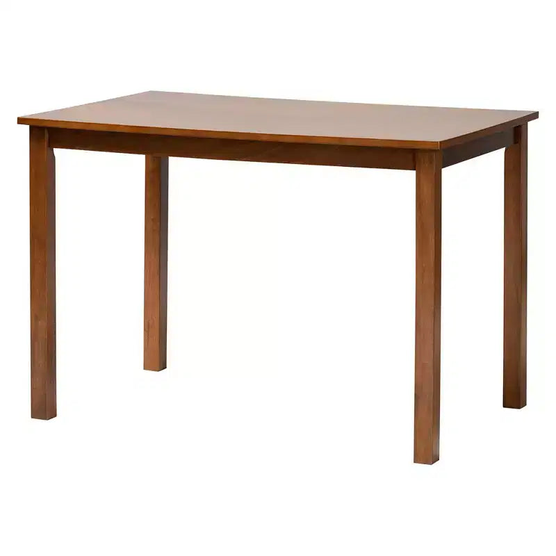 Ensemble de salle à manger 5 pièces Baxton Studio Renaud moderne en bois gris et noyer marron