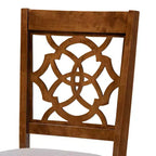 Ensemble de salle à manger 5 pièces Baxton Studio Renaud moderne en bois gris et noyer marron
