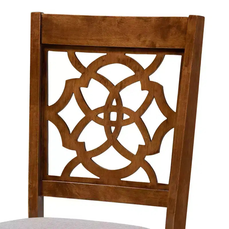 Ensemble de salle à manger 5 pièces Baxton Studio Renaud moderne en bois gris et noyer marron