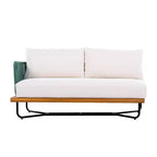 Christopher Knight Home Raphael Ensemble de canapés modulables d'extérieur 4 pièces en corde et acacia (table non incluse)