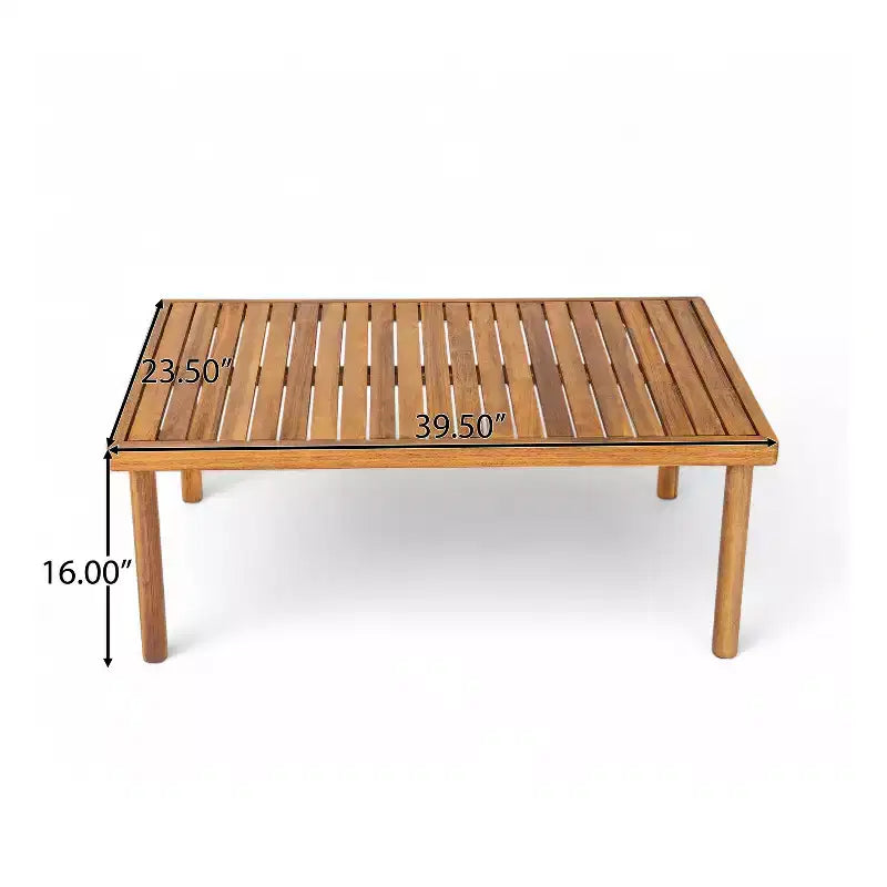 Christopher Knight Home Negley – Salon de jardin 2 pièces en bois d'acacia et corde avec coussins résistants à l'eau