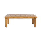 Christopher Knight Home Percy Canapé d'angle d'extérieur 5 places en bois d'acacia avec table basse