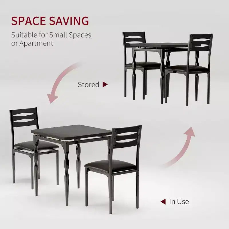 Ensemble de salle à manger 3 pièces, table et 2 chaises avec pieds en spirale, ensemble de salle à manger pour 2 personnes, convient aux petits espaces, cuisine, appartement