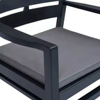 vidaXL Salon de jardin 4 pcs anthracite plastique moyen léger