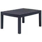 vidaXL Salon de jardin 4 pcs anthracite plastique moyen léger