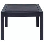 vidaXL Salon de jardin 4 pcs anthracite plastique moyen léger