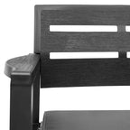 vidaXL Salon de jardin 4 pcs anthracite plastique moyen léger