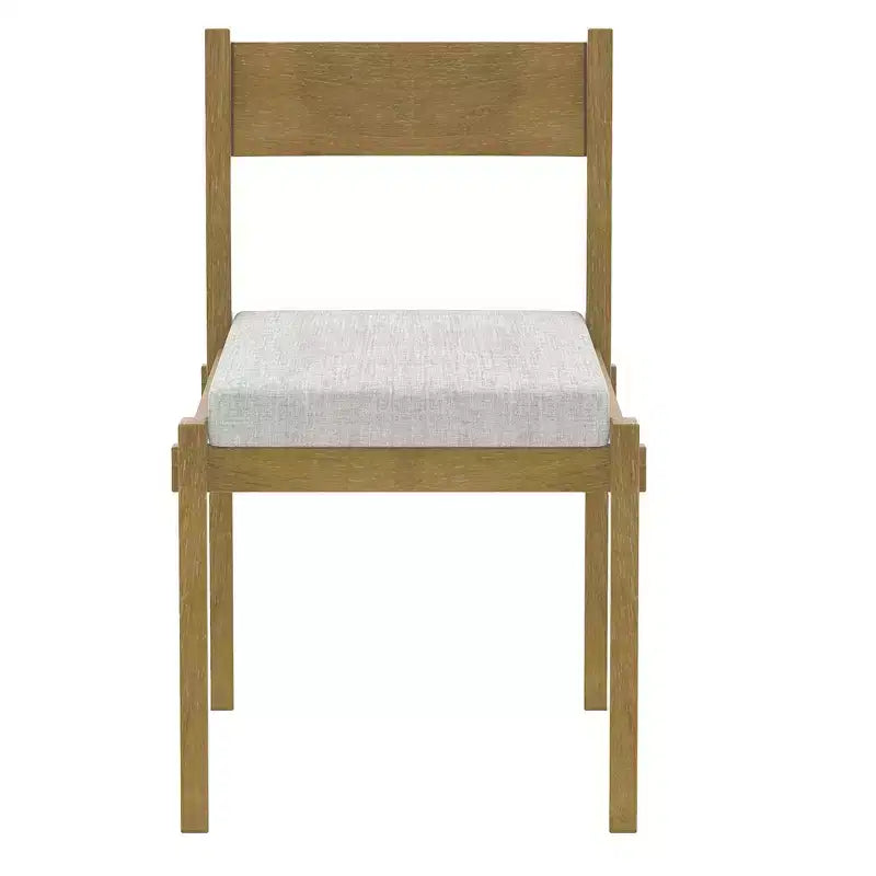 Ensemble de salle à manger rétro 7 pièces Whisen avec chaises rembourrées