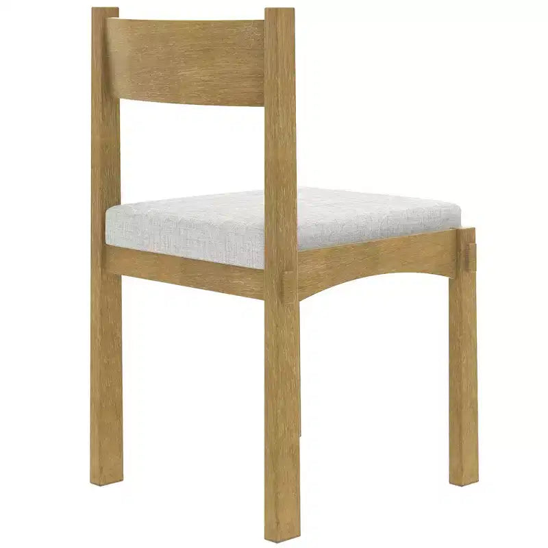 Ensemble de salle à manger rétro 7 pièces Whisen avec chaises rembourrées