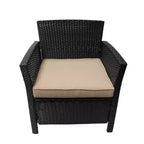 Salon de jardin 7 places en osier Lucia Christopher Knight Home avec coussins