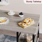 1 table à manger et 2 tabourets de bar, ensemble de salle à manger, montage facile, ensemble de table compact et moderne pour cuisine, salle à manger, petits espaces, meubles de maison