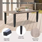 EAGLE PEAK Ensemble de conversation d'extérieur en osier pour patio, 2 fauteuils, canapé 2 places, table basse et table d'appoint, 5 pièces
