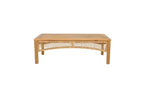 Christopher Knight Home Ignis Ensemble de conversation Boho 5 pièces en bois d'acacia et rotin synthétique avec coussins et table basse à lattes