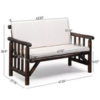 Ensemble de conversation Karl Home Patio 4 pièces en bois