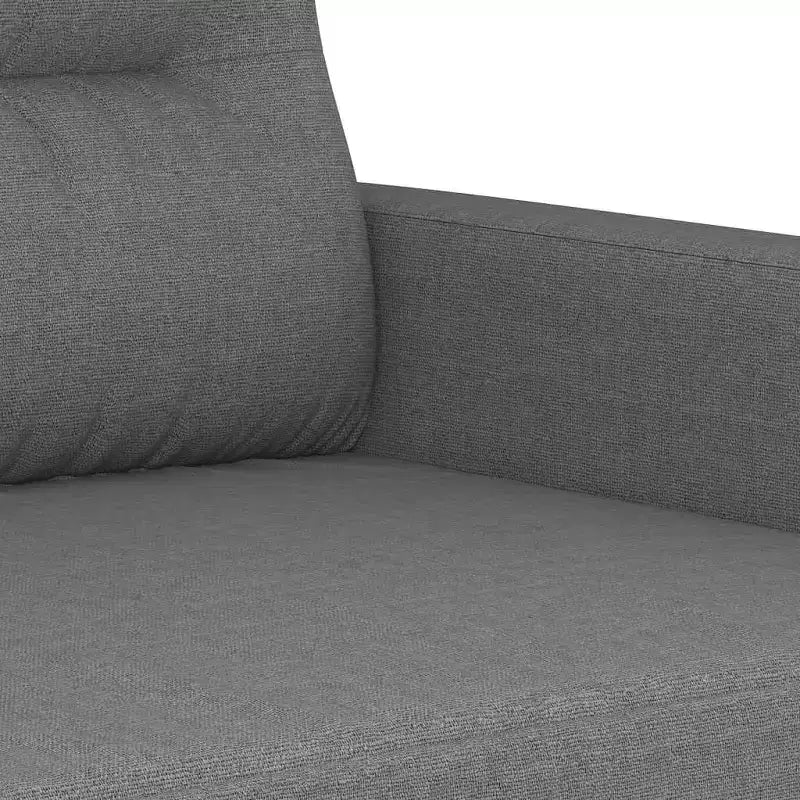 vidaXL Canapé Ensembles de canapés Gris foncé Tissu (100 % polyester), métal, textilène, contreplaqué