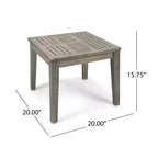 GDFStudio Savannah Ensemble de conversation 3 pièces en bois d'acacia et osier d'extérieur