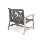 GDFStudio Savannah Ensemble de conversation 3 pièces en bois d'acacia et osier d'extérieur