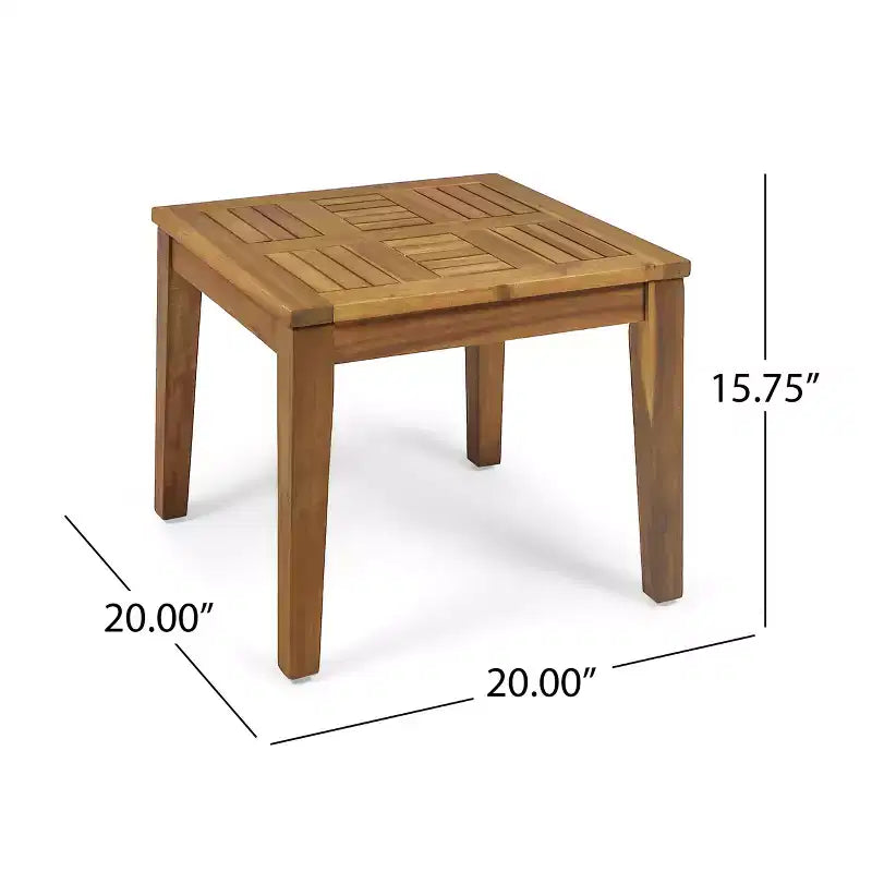 GDFStudio Savannah Ensemble de conversation 3 pièces en bois d'acacia et osier d'extérieur