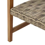GDFStudio Savannah Ensemble de conversation 3 pièces en bois d'acacia et osier d'extérieur