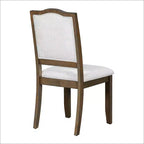 Ensemble de salle à manger extensible de style ferme pour 6 personnes, ensemble de table de cuisine extensible en bois de 7 pièces avec 6 chaises rembourrées