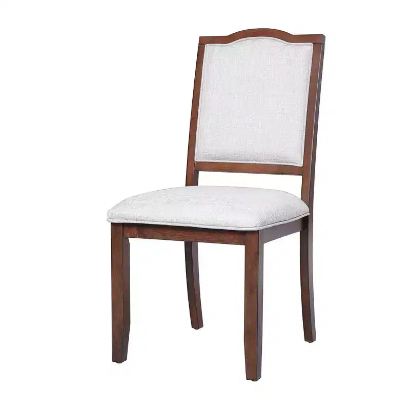 Ensemble de salle à manger extensible de style ferme pour 6 personnes, ensemble de table de cuisine extensible en bois de 7 pièces avec 6 chaises rembourrées