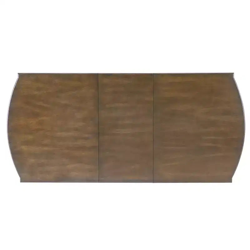 Ensemble de salle à manger extensible de style ferme pour 6 personnes, ensemble de table de cuisine extensible en bois de 7 pièces avec 6 chaises rembourrées