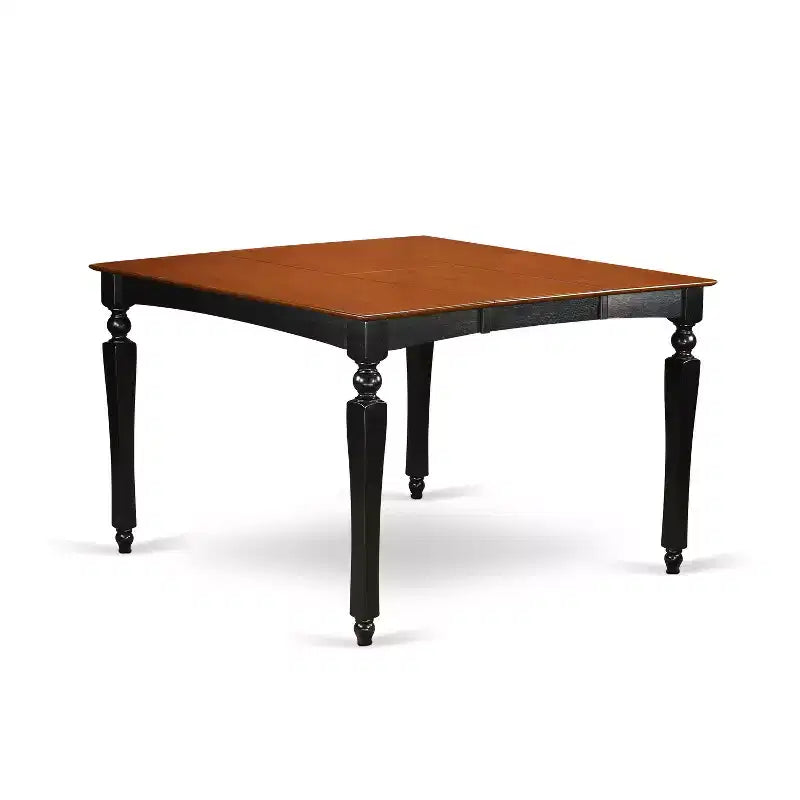 Ensemble de salle à manger HomeStock Belmont avec rallonge intégrée et 8 chaises Parson, finition noire