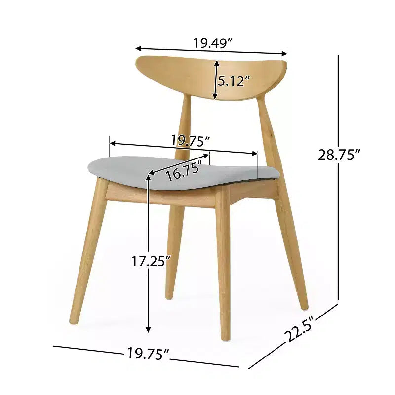 Ensemble de salle à manger Christopher Knight Home Sabrina, 5 pièces, en bois d'hévéa rembourré, de style moderne du milieu du siècle