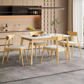 Christopher Knight Home Sabrina Mid-Century Modern 5 Piece Rubberwood Upholstered Dining Set