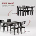 Coolmee Ensemble table et 4 chaises de salle à manger, style industriel, pour cuisine, salle à manger, appartement