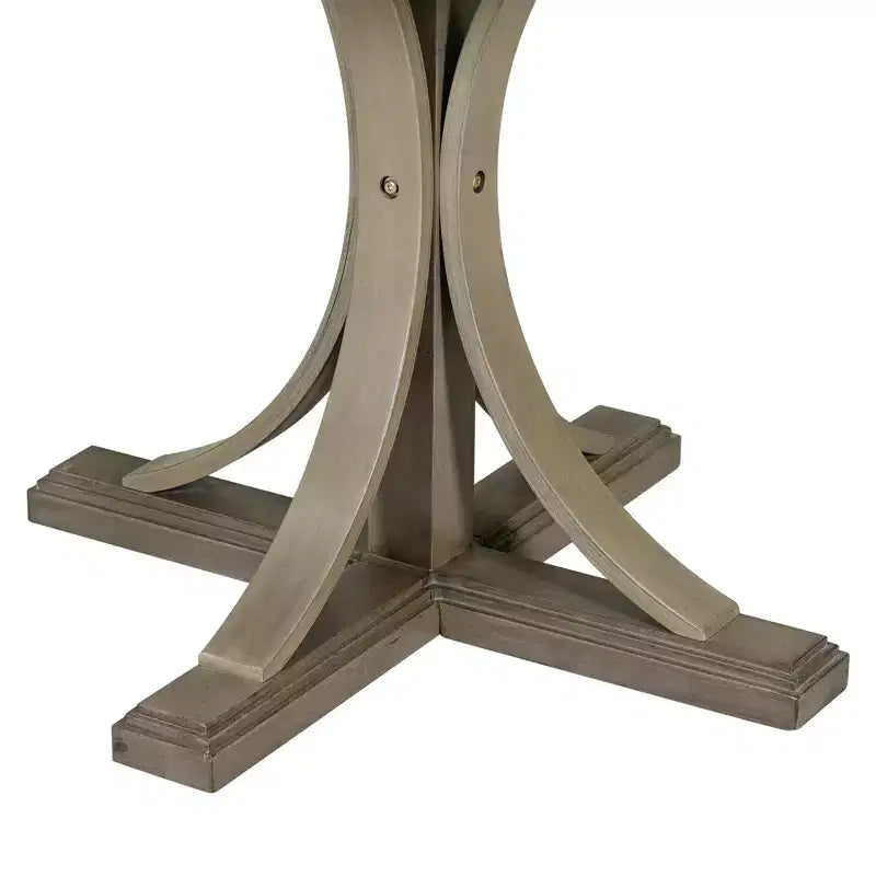 Ensemble de table à manger ronde pour 4 personnes, 5 pièces, style rétro, avec 4 chaises rembourrées