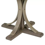 Ensemble de table à manger ronde pour 4 personnes, 5 pièces, style rétro, avec 4 chaises rembourrées