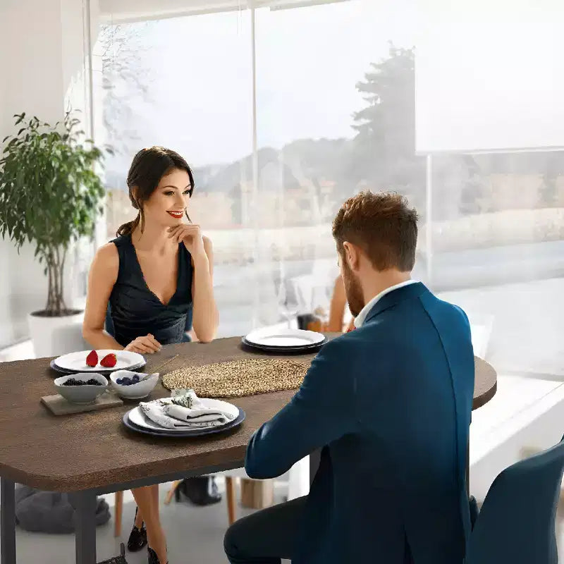 Ensemble de table de bistrot de ferme 3 pièces pour 2 avec étagères de rangement, table hauteur comptoir et 2 chaises en cuir PU, ensemble de table de salle à manger de cuisine