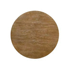 Christopher Knight Home Remuda Ensemble de salle à manger circulaire 5 pièces en tissu, bois et rotin, style campagnard français