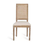 Christopher Knight Home Remuda Ensemble de salle à manger circulaire 5 pièces en tissu, bois et rotin, style campagnard français