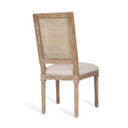Christopher Knight Home Remuda Ensemble de salle à manger circulaire 5 pièces en tissu, bois et rotin, style campagnard français