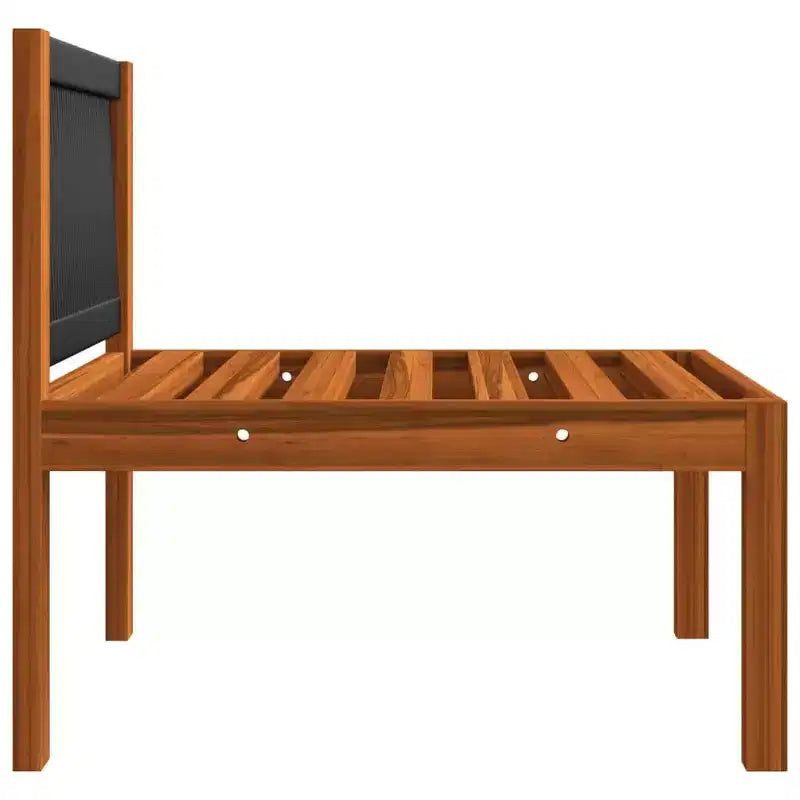 vidaXL Salon de jardin 7 pièces en bois d'acacia massif avec coussins crème – Ensemble de mobilier de jardin rustique et résistant aux intempéries avec table, canapés et fauteuil.