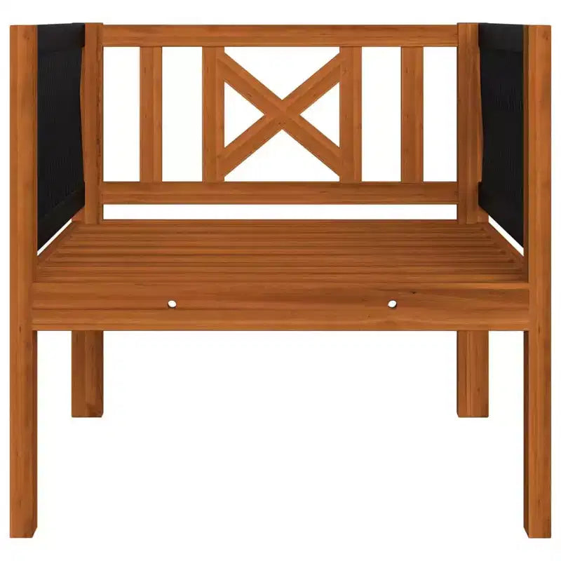 vidaXL Salon de jardin 7 pièces en bois d'acacia massif avec coussins crème – Ensemble de mobilier de jardin rustique et résistant aux intempéries avec table, canapés et fauteuil.