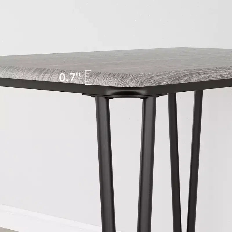 Ensemble de salle à manger 5 pièces pour 4 personnes, ensemble de table à manger moderne, table de dîner avec 4 chaises rembourrées pour petits espaces, appartements, bureaux à domicile.