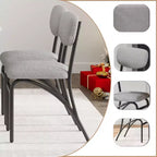 Ensemble table à manger 5 pièces COZONY avec 4 chaises en tissu bouclé, plateau de table rectangulaire en marbre avec étagère de rangement, mobilier de salle à manger moderne beige