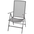 vidaXL Ensemble de salle à manger d'extérieur 3 pcs Acier Anthracite