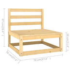 vidaXL Ensemble de mobilier de jardin Bois naturel Bois de pin massif Grand Modulaire