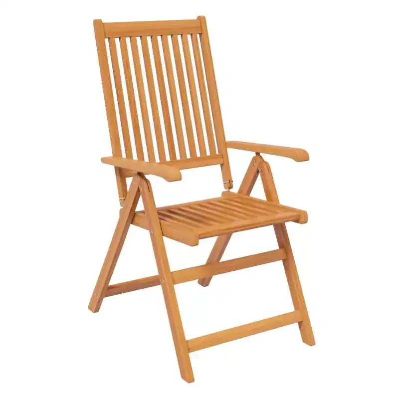 vidaXL Ensemble de jardin en bois massif d'acacia naturel Grande table extensible