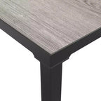 vidaXL Salon de jardin en rotin synthétique noir et gris