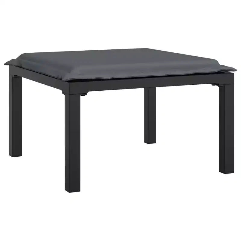 vidaXL Salon de jardin en rotin synthétique noir et gris
