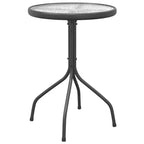 vidaXL Salon de jardin noir et anthracite