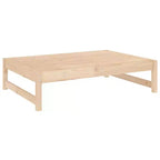 vidaXL Salon de jardin en bois massif de pin naturel modulable moyen